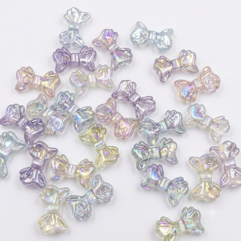 30 ชิ้น คละสี เงา AB ขนาดเล็ก ลูกปัดโปร่งใสทําโทรศัพท์มือถือ DIY