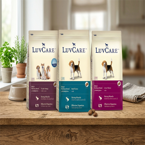 LuvCare 9กิโลกรัม Adult Medium Breed อาหาsเม็ดสุนัขโตพันธุ์กลาง