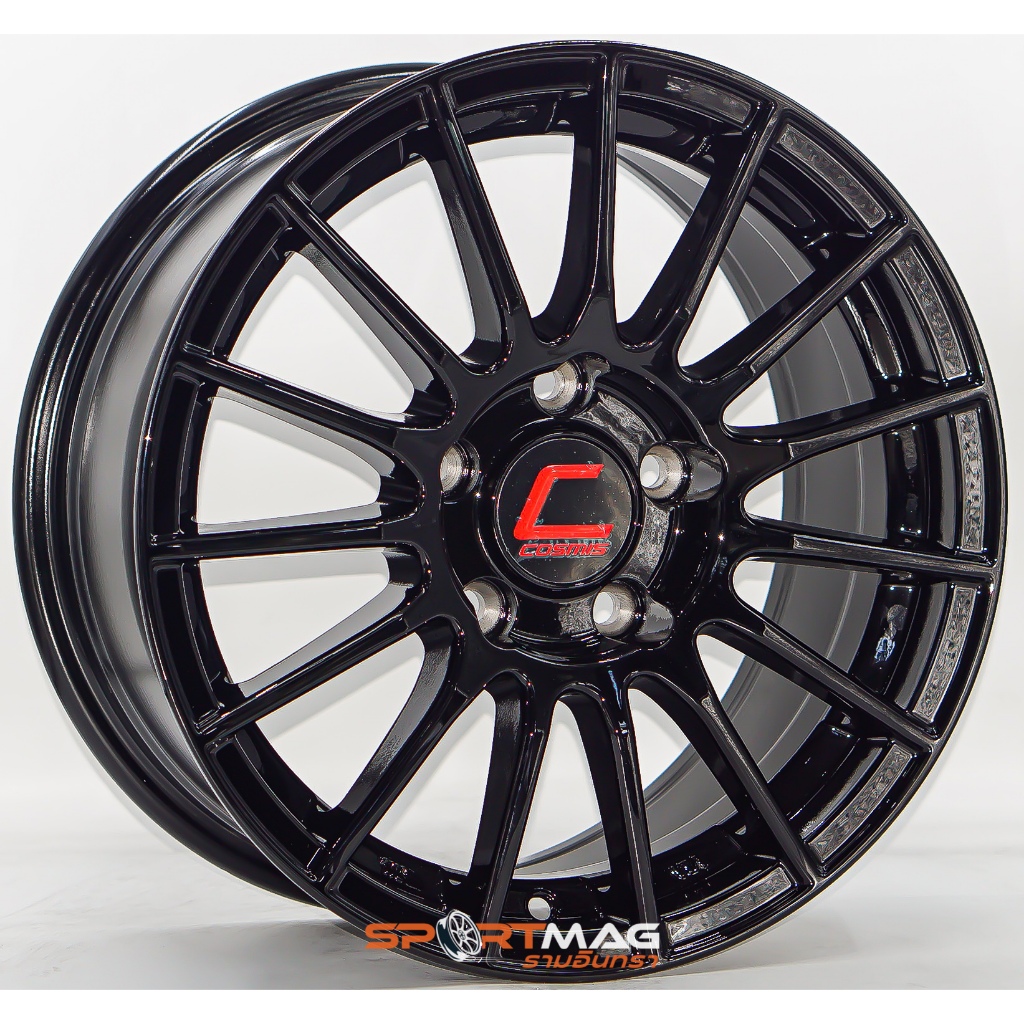 ล้อแม็ก COSMIS RS05RR 5รู114 ET35 สีดำ กว้าง7 ขอบ15นิ้ว (ราคา4วง)