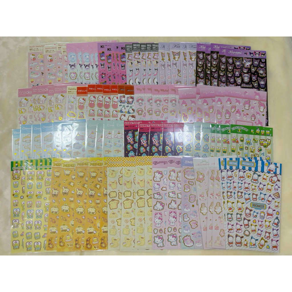 ✅มีมากกว่า20ลาย+++✅ สติ๊กเกอร์ sanrio ของแท้จากญี่ปุ่น🇯🇵 ไดโซะ daiso ไดโซะญี่ปุ่น