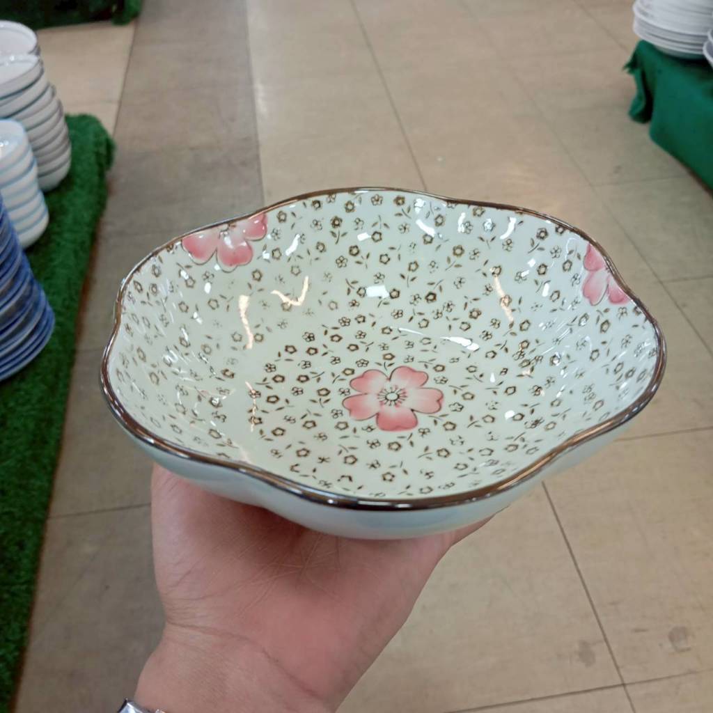 จานเซรามิค จานมินิมอล ขนาด 7.5 นิ้ว Side Plate Ceramic จานแบ่ง จานข้าว เข้าไมโครเวฟได้ - AT1CERAMIC