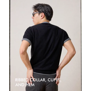 thesilverneedle - refined crew neck knit tshirt เสื้อยืดคอกลมผ้านิต มี 5 สี
