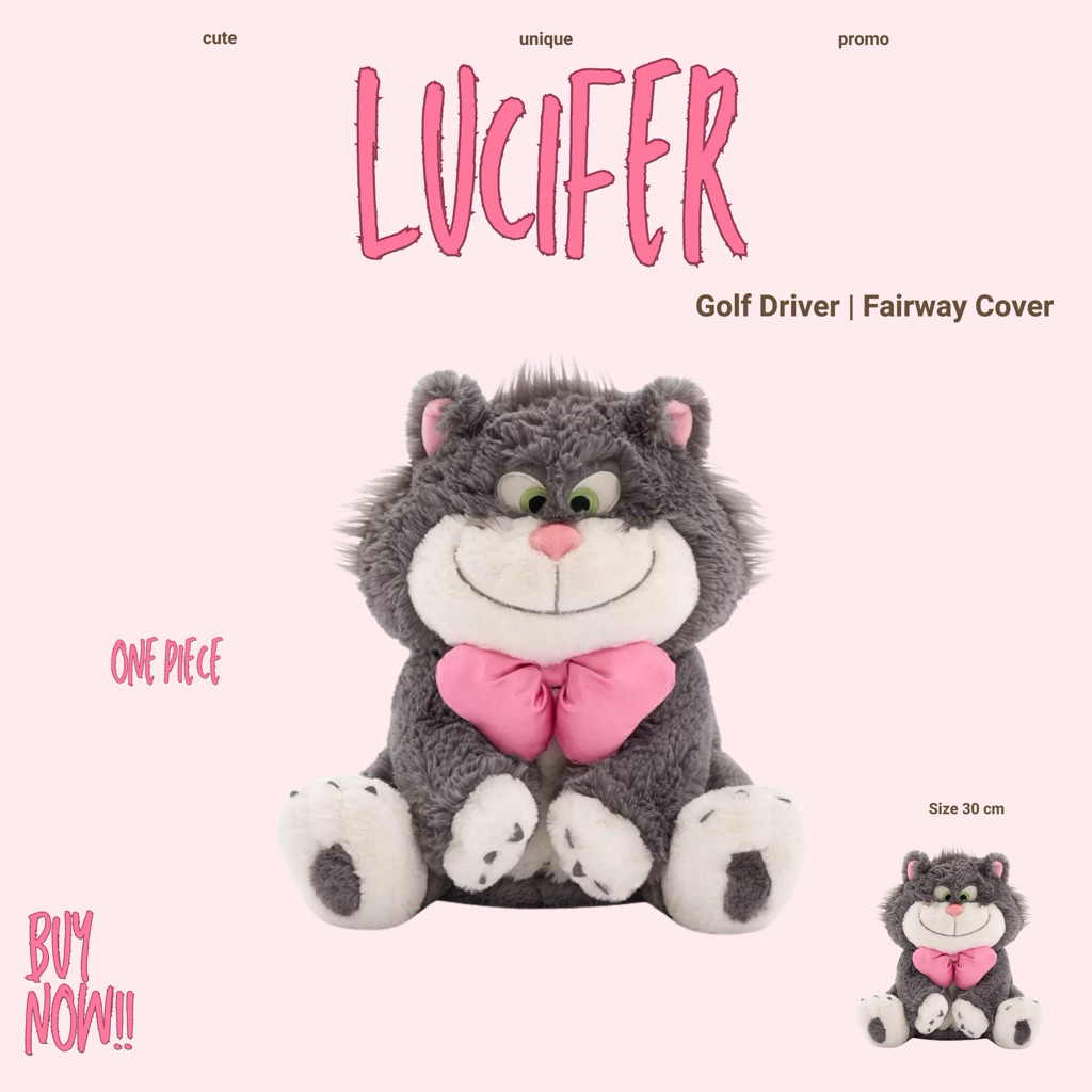 ( พร้อมส่ง ) แมว ลูซิเฟอร์ Lucifer Golf Driver Cover ตุ๊กตาสวมไม้กอล์ฟ