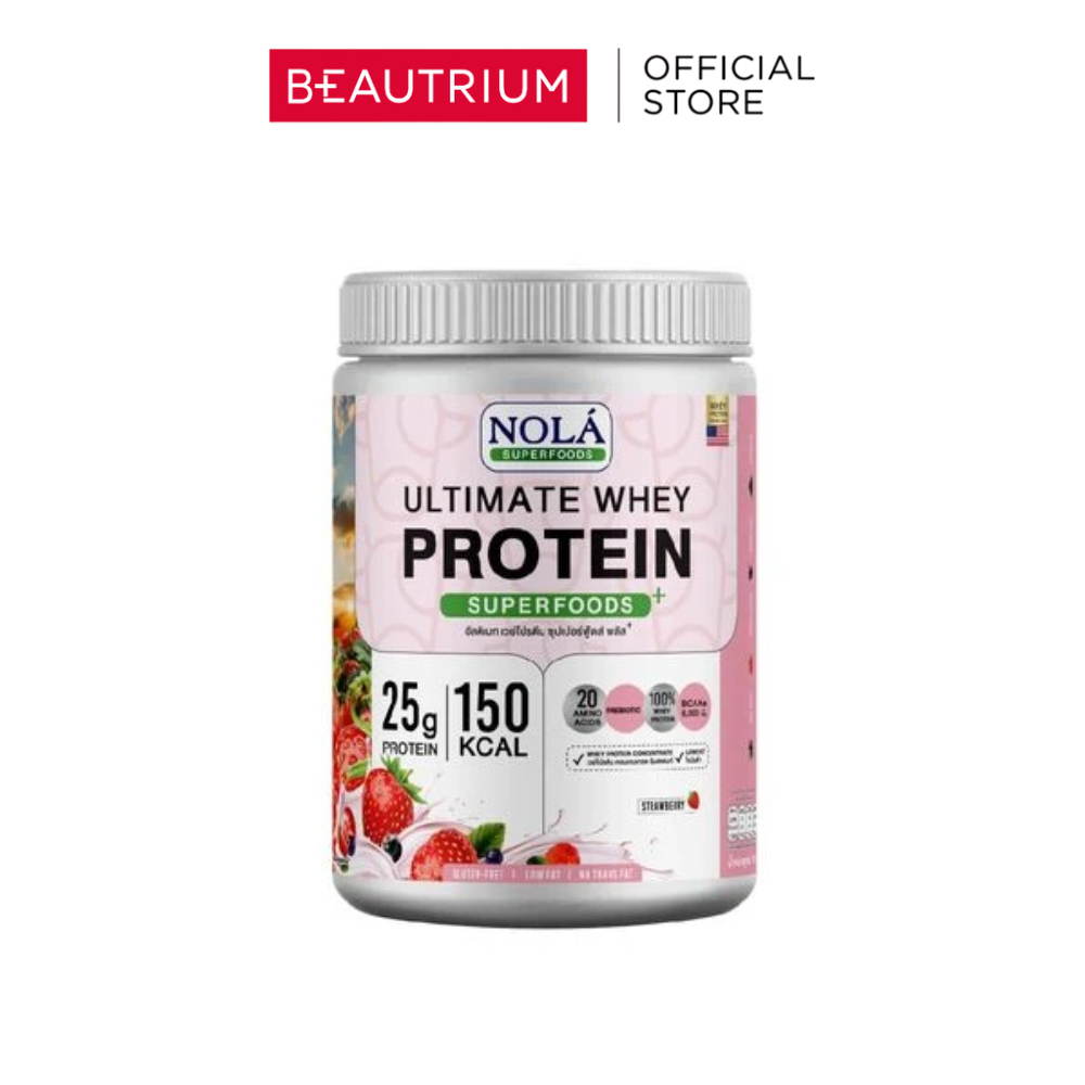 NOLA SUPERFOODS Ultimate Plant Protein Superfoods Strawberry Flavor ผลิตภัณฑ์อาหารเสริม 700g