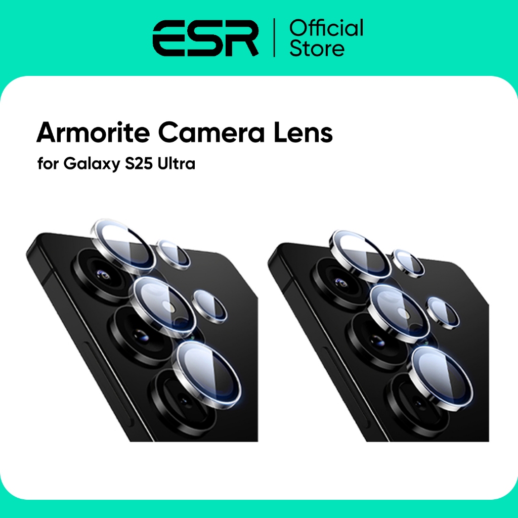 ESR - กระจกเลนส์กล้องสำหรับ Galaxy S25 Ultra รุ่น Armorite Camera Lens
