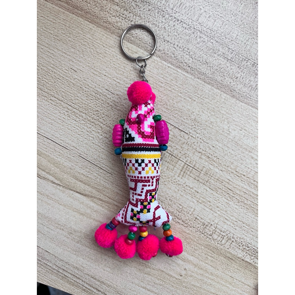 พวงกุญแจชาวเขารูปปลาhandmade 𓇼 ⋆.˚ 𓆝⋆.˚ 𓇼