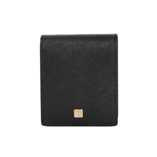 Guy Laroche กระเป๋าสตางค์ พับสั้น 6 CARD + ช่องใส่เหรียญ สีดำ รุ่น AGP0862CS6BLS