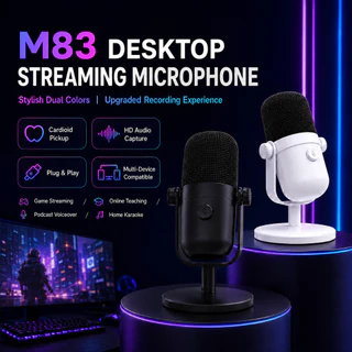 NEODIGI M83 USB MICROPHONE ไมโครโฟนตั้งโต๊ะ ไมค์มีสาย ไมโครโฟนมีสาย ไมค์สตรีมมิ่ง ไมค์เกมมิ่ง ไมค์พอดแคสต