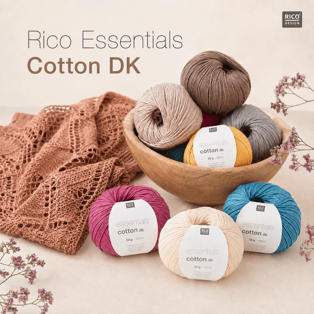 Rico Essentials Cotton ไหมพรมคอตตอน 100% ผลิตอิตาลี