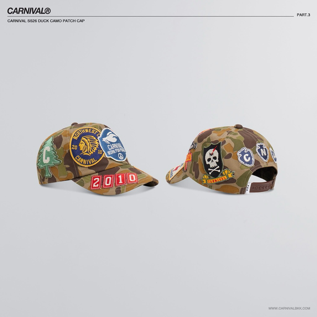 [พร้อมส่ง ของแท้ %] หมวก SS26 DUCK CAMO PATCH CAP COLOR: CAMO