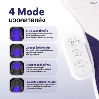 Lunio Life เครื่องนวดหลังไฟฟ้า ไร้สาย พกพาไปได้ทุกที่ ทำงานไปด้วย นวดไปด้วยได้ ออกแบบตามหลัก Ergonomic มีโหมดทำความร้อน