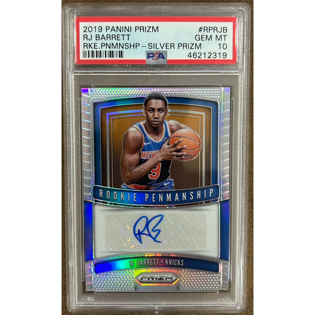 RJ Barrett 2019-20 Panini Prizm Rookie Penmanship Silver Prizm #RPRJB