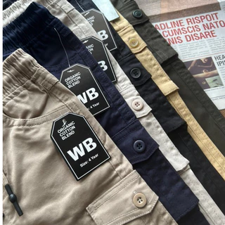 กางเกงคาร์โก้ขาเดฟ WB (เด็กเล็ก-เด็กโต) 2-24Y 💝เนื้อผ้าพรี่เมี่ยม(ส่งจากไทย🇹🇭)