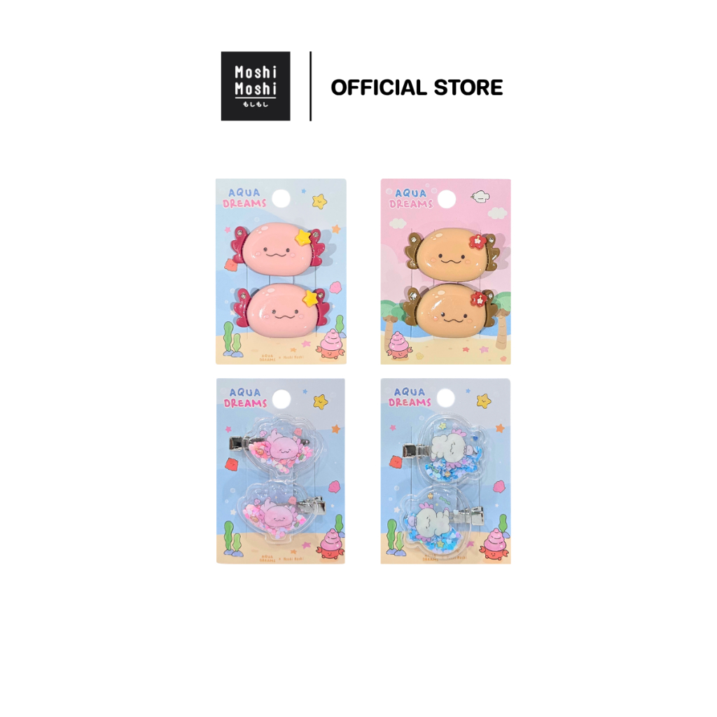 Moshi Moshi กิ๊บติดผม ลาย Aqua Dreams กิ๊บติดผมน่ารักๆ รุ่น 8100050103-50108