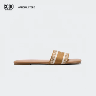 CC DOUBLE O WEBBING WOVEN LOGO STRAP SANDALS ผู้หญิง รองเท้าแตะแบบสวม สายคาดทอโลโก้ รุ่น O26WSWA028 (AW26 #P1)
