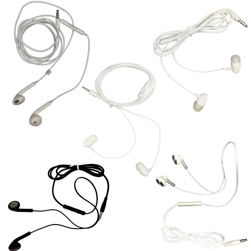 หูฟัง 3.5mm (คละแบบ) ใช้ได้โทรศัพท์ทุกรุ่น ราคาถูกสุด ขายส่ง พร้อมส่ง