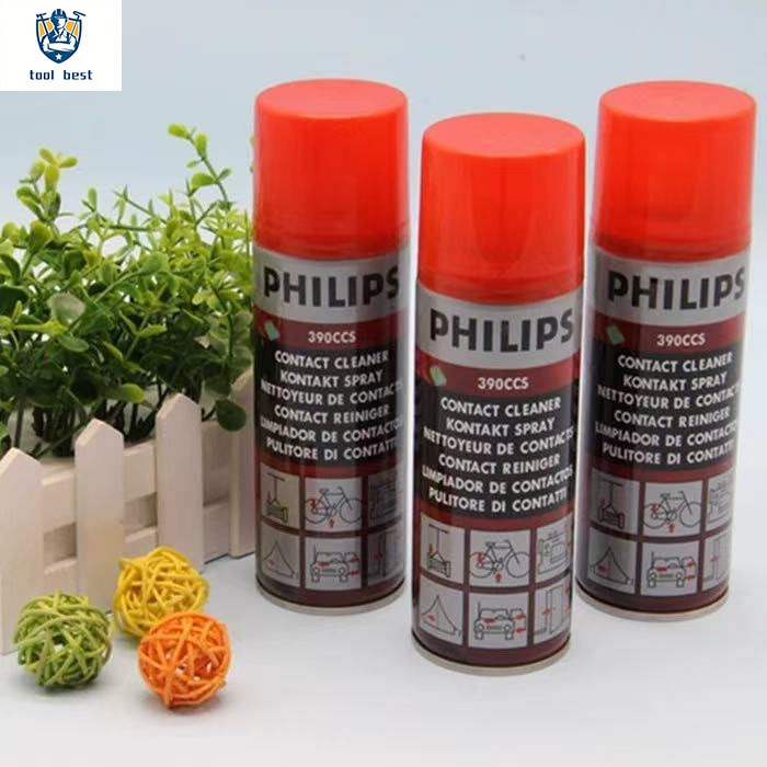 5/10/20 pcs ของแท้ Philips 390CCS Contact Cleaner ขนาด 200ml. สเปรย์น้ำยาทำความสะอาดแผงวงจร อเนกประสงค์
