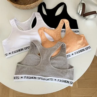 เสื้อในออกกำลังกายผู้หญิง กันสั่นสะเทือน รวมอกกระชับ เสื้อกล้ามโยคะหลังรูปตัวเอช ลายตัวอักษร