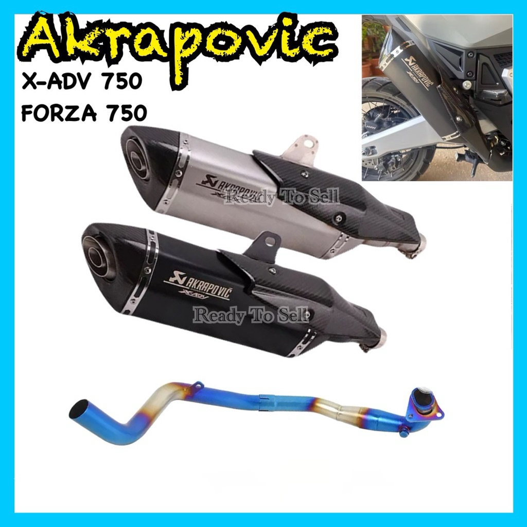 Xadv750/Forza750 Honda Akrapovic คาร์บอนแท้ คอท่อแต่ง ท่อสูตร