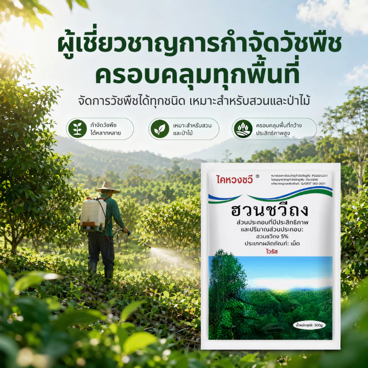ยากำจัดต้นไม้ สารกำจัดกอไผ่ วัชพืช 500g เน่าถึงราก ฆ่าต้นไม้