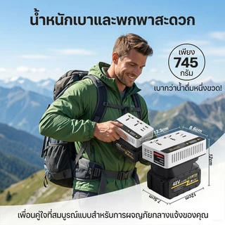 【ของแท้ 100%】XUMTOM เครื่องแปลงไฟ 300W ไร้สาย Power Inverter DC 21V To 220V ปลั๊กไฟไร้สาย สําหรับ แปลงไฟ หม้อแปลงไฟ