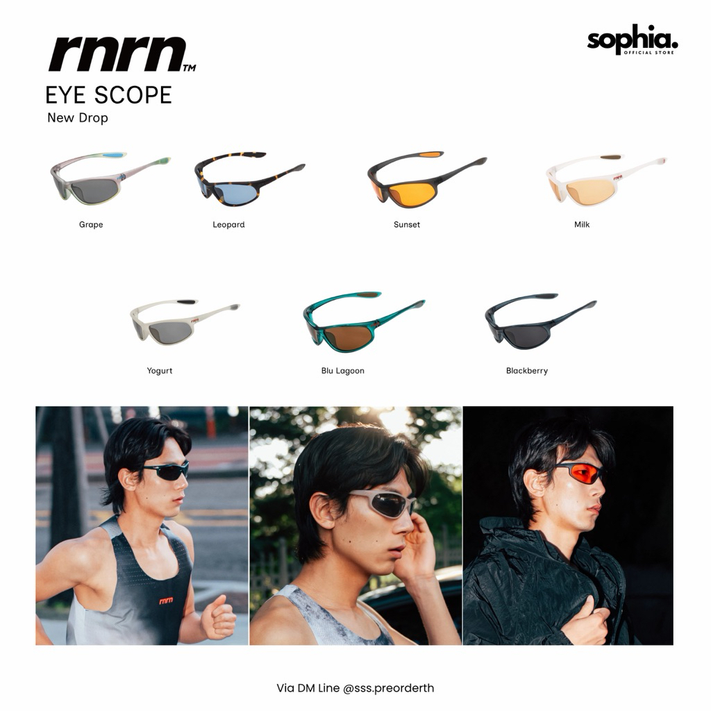 [ พร้อมส่งในไทย ] RNRN Eye Scope สีใหม่ แว่นตาวิ่ง