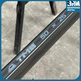 BPM เหล็กกล่องดำ 2"x1" ,1-1/2"x3/4" หนา 1.2 mm. แบ่งขาย 1-2 เมตร