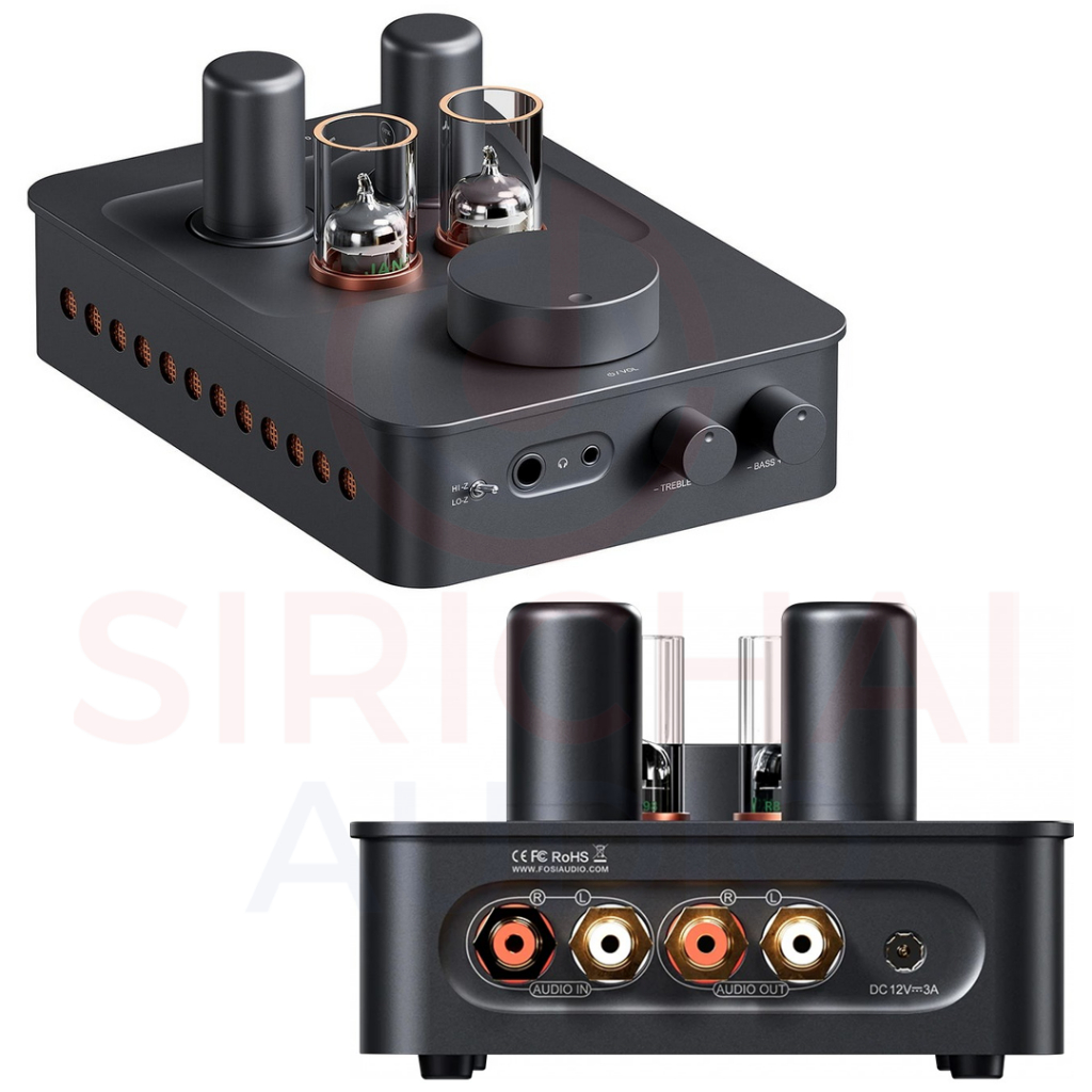 แอมป์หลอด Fosi Audio GR70 หูฟังและพรีแอมป์แบบ 2in1 ปรับเบสแหลมได้