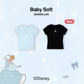 Toogtons ทุกตอนส์ เสื้อยืดผู้หญิง รุ่น Baby Soft ลาย Cinderella ลิขสิทธิ์ดิสนีย์แท้ เสื้อยืด เสื้อ baby tee