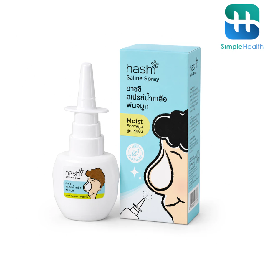 Simple health สเปรย์น้ำเกลือพ่นจมูก Saline Spray สเปรย์ล้างจมูกน้ำเกลือ สูตรชุ่มชื้น ทำความสะอาดโพรงจมูก