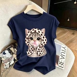 เสื้อยืดผู้หญิงทรงรัดรูป แขนสั้น ไซส์ M-3XL มีให้เลือกหลายสี จัดส่งในกรุงเทพ