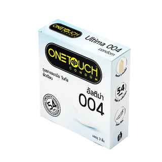 Onetouch ถุงยางอนามัย ขนาด 54 mm. รุ่น อัลติม่า 004 กล่อง 3 ชิ้น x 6 กล่อง