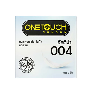 Onetouch ถุงยางอนามัย ขนาด 54 mm. รุ่น อัลติม่า 004 กล่อง 3 ชิ้น x 6 กล่อง