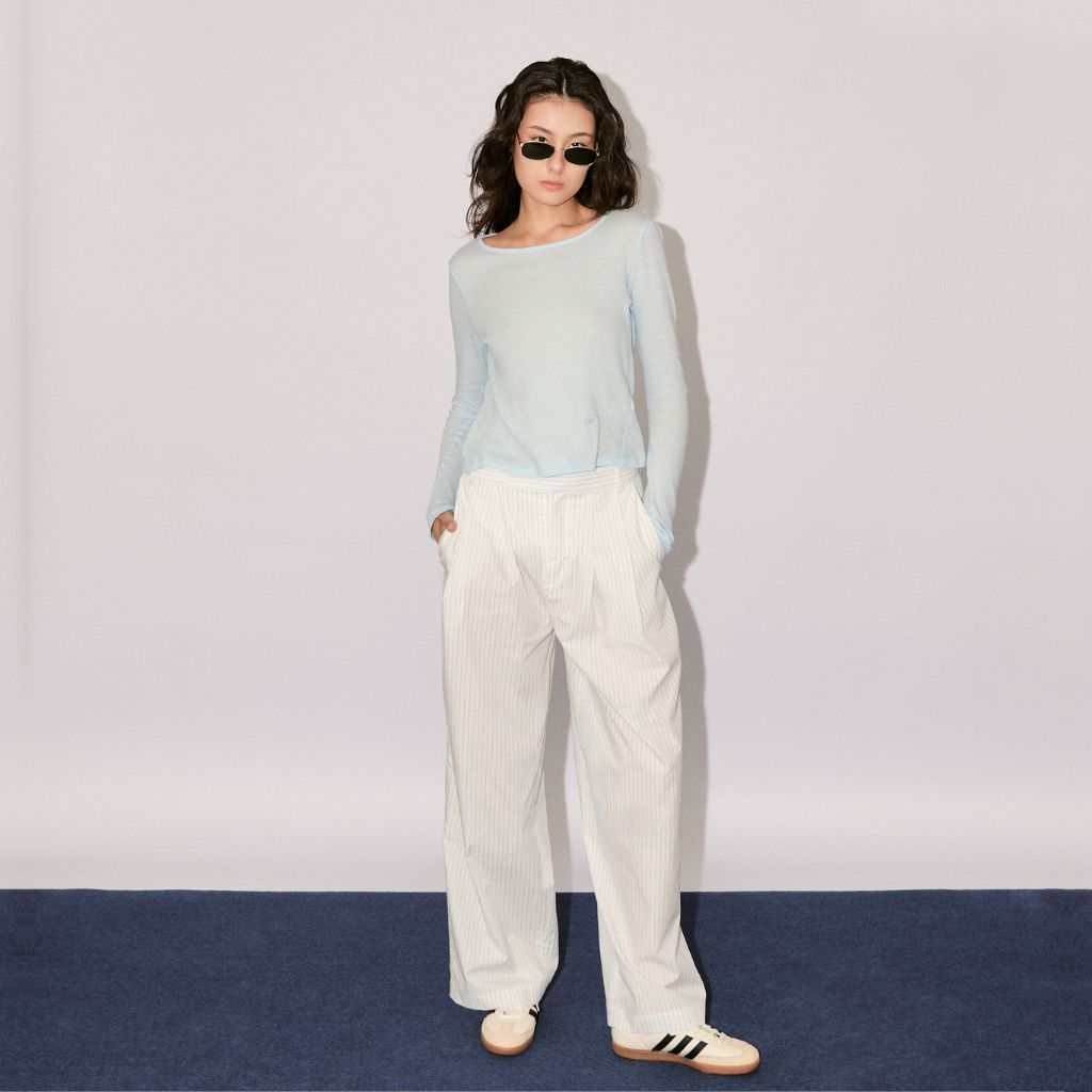 AMR DE SAISON ( AIMER ) - Double Pleated Trousers กางเกงขายาว