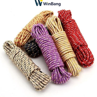 WinBang สแลนกันแดด ผ้าใบกันฝน เชือกคุณภาพสูง - สีสุ่ม 5m