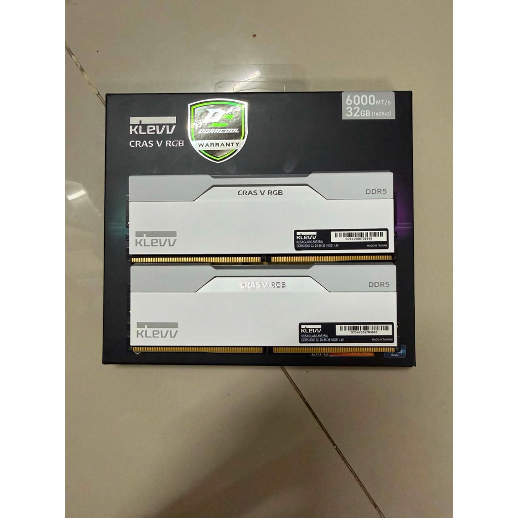 RAM KLEVV CRAS V RGB 32GB(16x2) DDR5/6000