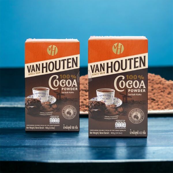 แวน ฮูเต็น โกโก้ผง Van Houten Cocoa Powder 100% 400 g