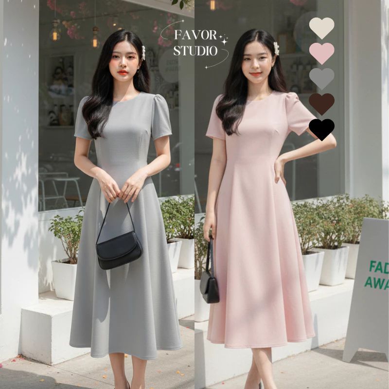 ใหม่ 【พร้อมส่ง】 ชุดเดรสยาวS-6XL ที่มาพร้อมกับสีพาสเทล ทรงสวย ดีไซน์เก๋ เหมาะสำหรับทุกโอกาส