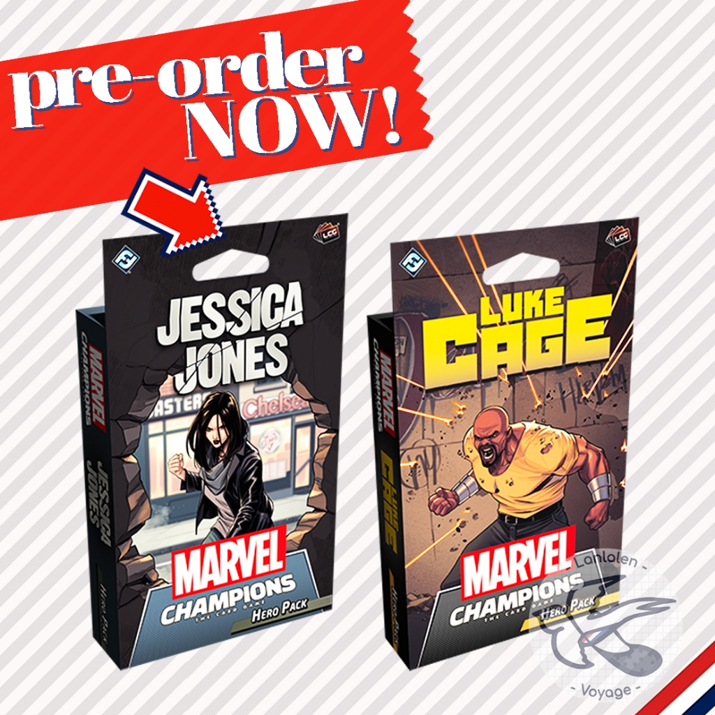 [Pre-Order] Marvel Champions Jessica Jones Hero Pack / Luke Cage Hero Pack [Boardgame]