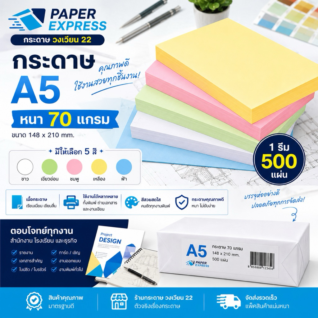 MEWJI กระดาษถ่ายเอกสาร A4 80แกรม 500แผ่น/รีม