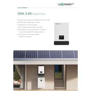 [ส่งฟรี] พร้อมส่ง✅Luxpower Inverter Hybrid 6kW 1 Phase อินเวอร์เตอร์โซล่าเซลล์ ฟรี CT + WiFi (รับประกัน2ปี)