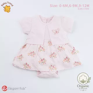 Elegant Kids ชุดลูกสาว 0-12 เดือน บอดี้สูทกระโปรง Organic Floral Collection | Baby trend