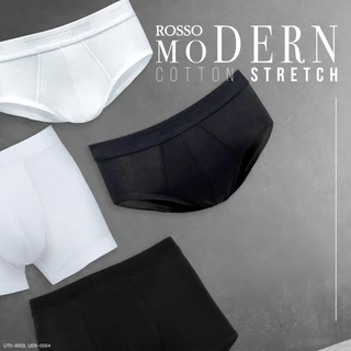 (ซื้อ2packขึ้นไปคุ้มค่า) Rossoกางเกงในชาย Cotton Spandex ทรงสวยนุ่มพิเศษ ยืดหยุ่นกระชับ ระบายอากาศดี ทรงสวย