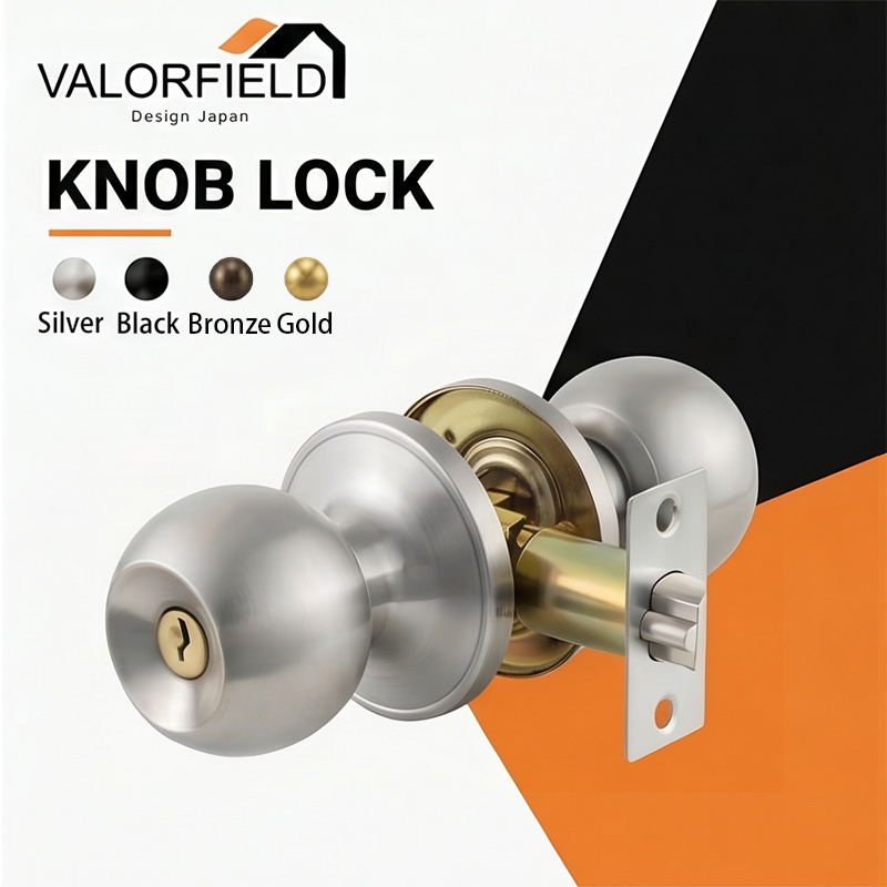 มือจับล็อค Knob Lock 6871 VALORFIELD วัสดุโลหะคุณภาพ ติดตั้งง่าย เหมาะบ้านและอาคารพาณิชย์