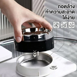 ✅ส่งฟรี 🇹🇭ส่งจากไทย ที่เขี่ยบุหรี่สแตนเลส มีฝาปิดป้องกันลม ป้องกันขี้บุหรี่ปลิว​ ถอดล้างทำความสะอาดด้านในได้ง่าย