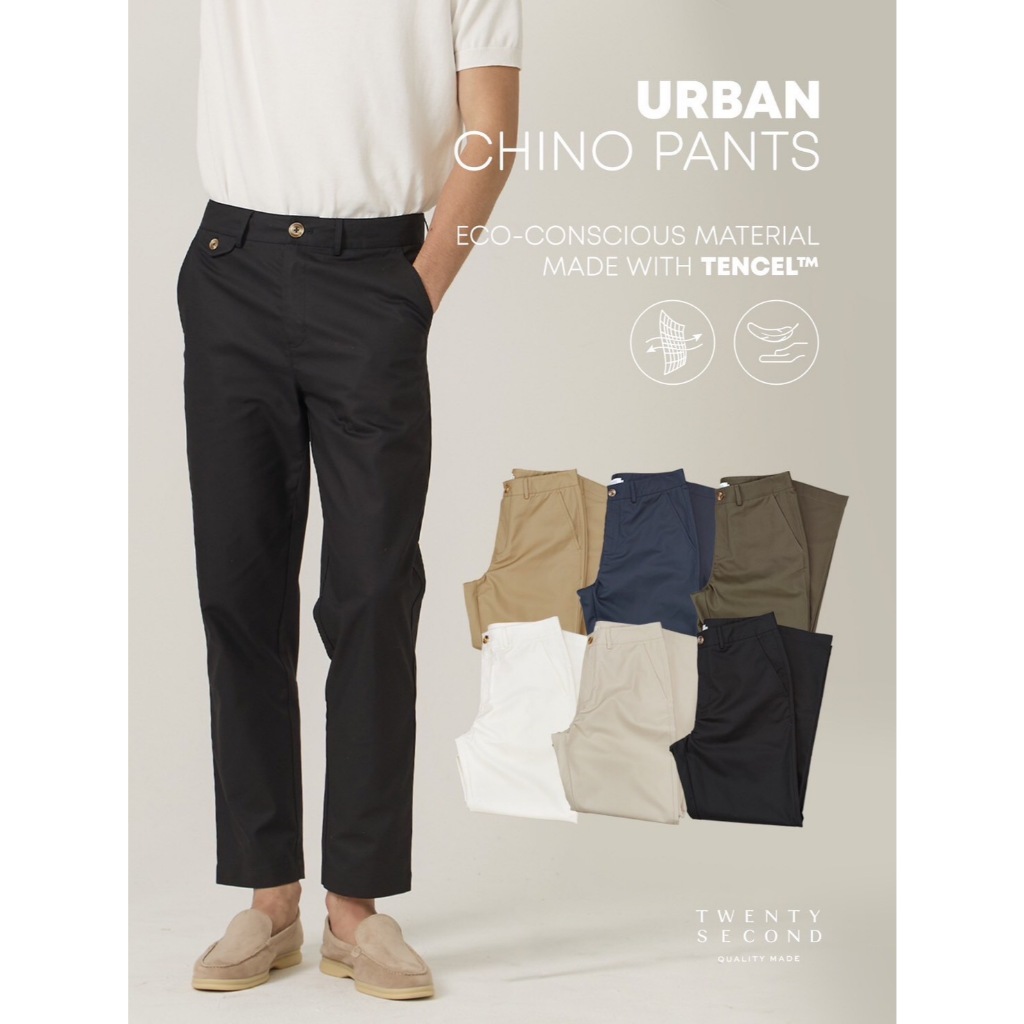 TWENTYSECOND กางเกงขายาวผ้าชิโน รุ่น Urban Chino Pants