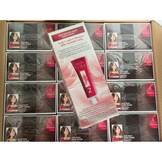 ⭐️พร้อมส่ง/แท้100⭐️ ครีมเปลี่ยนสีผมลอรีอัล เบอร์ 4 สีน้ำตาลธรรมชาติ ปกปิดผมขาวได้ถึง100%