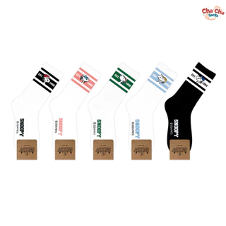 Chacha socks - ถุงเท้าข้อยาว Sport Snoopy Socks แบรนด์ kikiya นำเข้าจากเกาหลี