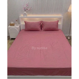 ผ้าปูที่นอนสีพื้น(ไม่รวมปลอกหมอน)เนื้อผ้านุ่มสบาย ไม่ระคายผิว ป้องกันไรฝุ่น (สินค้าส่งจากไทย)