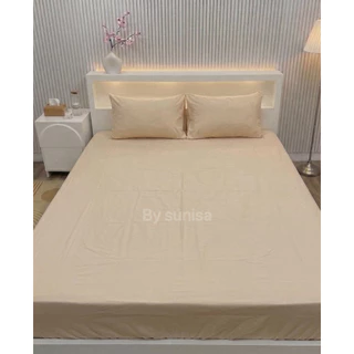 ผ้าปูที่นอนสีพื้น(ไม่รวมปลอกหมอน)เนื้อผ้านุ่มสบาย ไม่ระคายผิว ป้องกันไรฝุ่น (สินค้าส่งจากไทย)